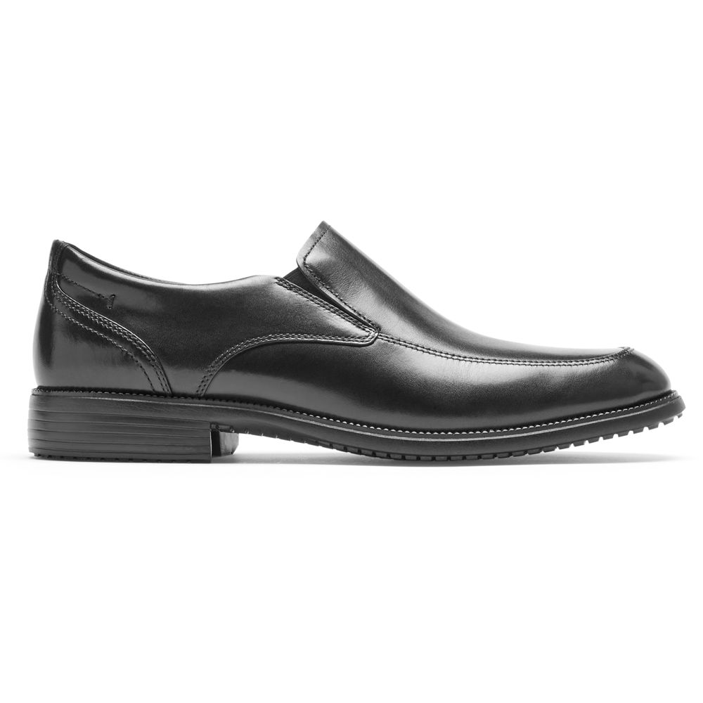 Rockport Total Motion Dressport Slip-On - Mens Oxfords - Black - NZ (LNR-264597)